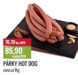 Ratio PÁRKY HOT DOG cena za 1Kg nabídka