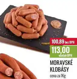 Ratio MORAVSKÉ KLOBÁSY cena za 1Kg nabídka