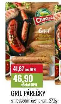 Ratio GRIL PÁREČKY s mědvědím česnekem, 270g nabídka
