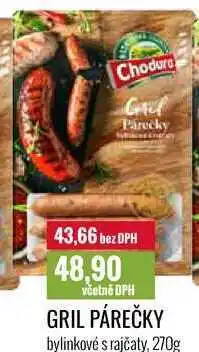 Ratio GRIL PÁREČKY bylinkové s rajčaty, 270g nabídka