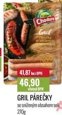 Ratio GRIL PÁREČKY se sníženým obsahem soli, 270g nabídka