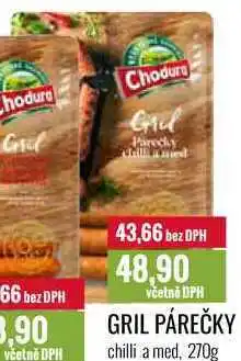 Ratio GRIL PÁREČKY chilli a med, 270g nabídka