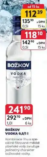 Qanto Božkov vodka nabídka