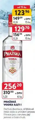 Qanto Pražská vodka nabídka