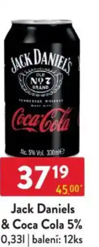 Qanto Jack Daniels & Coca Cola 5% nabídka