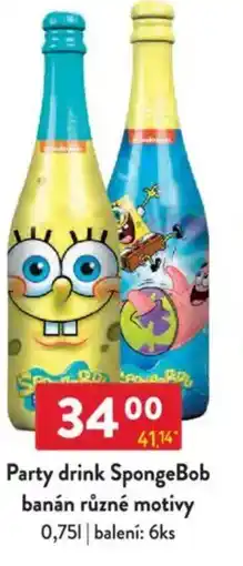 Qanto Party drink SpongeBob banán nabídka