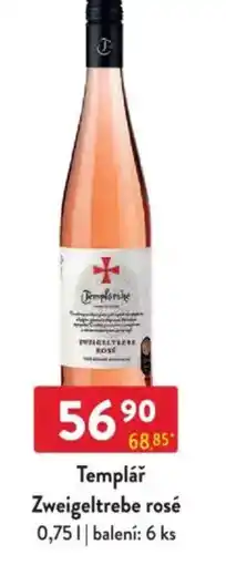 Qanto Templář Zweigeltrebe rosé nabídka