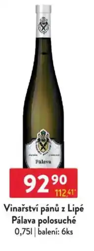 Qanto Vinařství pánů z Lipé Pálava polosuché nabídka