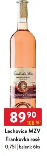 Qanto Lechovice MZV Frankovka rosé nabídka