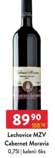 Qanto Lechovice MZV Cabernet Moravia nabídka
