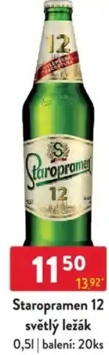 Qanto Staropramen 12 světlý ležák nabídka
