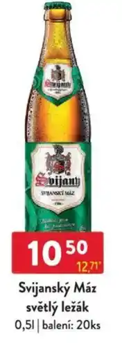 Qanto Svijanský Máz světlý ležák nabídka