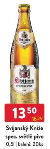 Qanto Svijanský Kníže spec. světlé pivo nabídka