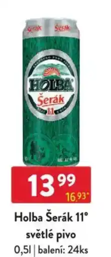 Qanto Holba Šerák 11° světlé pivo nabídka