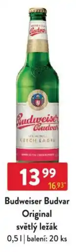 Qanto Budweiser Budvar Original světlý ležák nabídka