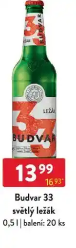 Qanto Budvar 33 světlý ležák nabídka