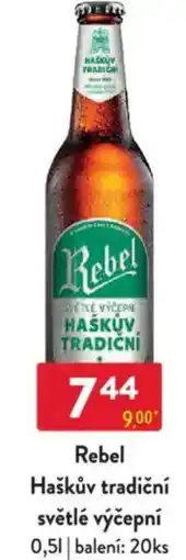Qanto Rebel Haškův tradiční světlé výčepní nabídka