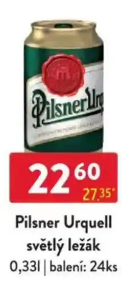 Qanto Pilsner Urquell světlý ležák nabídka