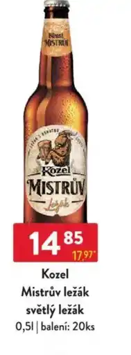 Qanto Kozel Mistrův ležák světlý ležák nabídka
