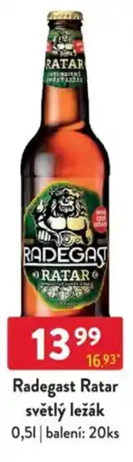 Qanto Radegast Ratar světlý ležák nabídka