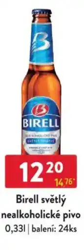 Qanto Birell světlý nealkoholické pivo nabídka