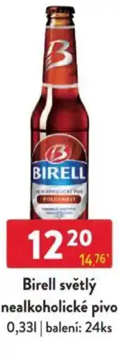 Qanto Birell světlý nealkoholické pivo nabídka