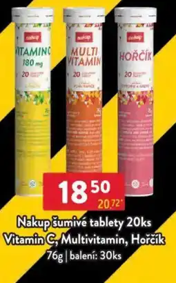 Qanto Nakup šumivé tablety Vitamin C, Multivitamin, Hořčík nabídka