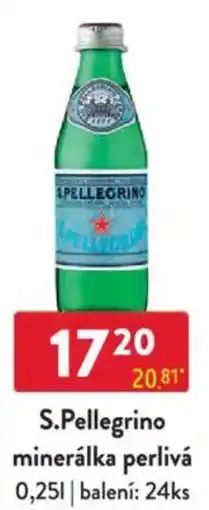 Qanto S.Pellegrino minerálka perlivá nabídka