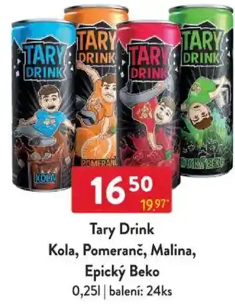 Qanto Tary Drink Kola, Pomeranč, Malina, Epický Beko nabídka