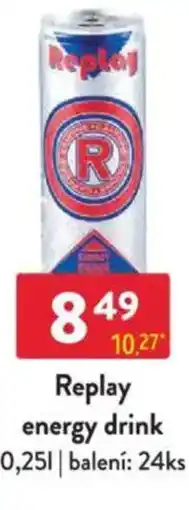 Qanto Replay energy drink nabídka