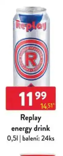 Qanto Replay energy drink nabídka