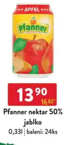 Qanto Pfanner nektar 50% jablko nabídka
