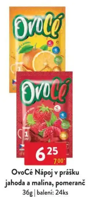 Qanto Ovocé Nápoj v prášku jahoda a malina, pomeranč nabídka