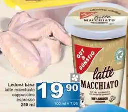 Jip Ledová káva latte macchiato nabídka
