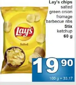 Jip Lay’s chips nabídka