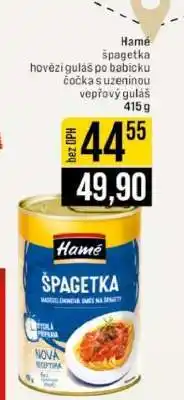 Jip Hamé Špagetka nabídka