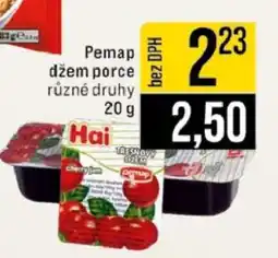 Jip Pemap džem porce různé druhy nabídka