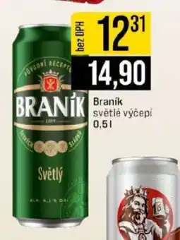 Jip Braník světlé výčepní nabídka
