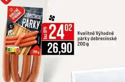 Jip Kvalitně Výhodně párky debrecínské nabídka
