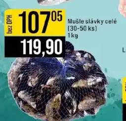 Jip Mušle slávky celé nabídka