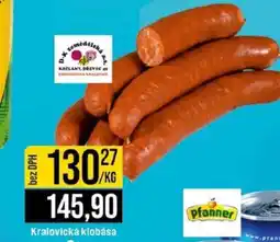 Jip Kralovická klobása nabídka