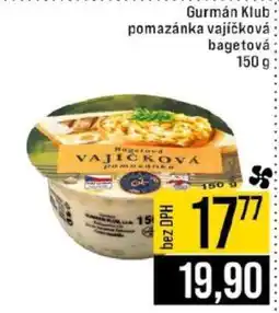 Jip Gurmán Klub pomazánka vaječková bagetová nabídka