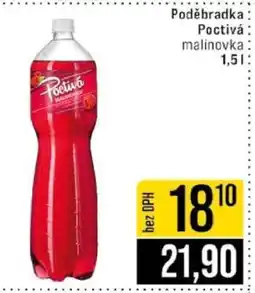 Jip Poděbradka Poctivá malinovka nabídka