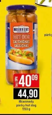 Jip Mcennedy párky hot dog nabídka