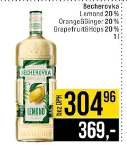 Jip Becherovka Lemond 20% nabídka
