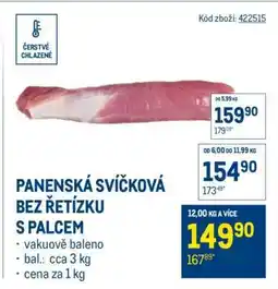 Makro Panenská svíčková bez řetízku s palcem nabídka