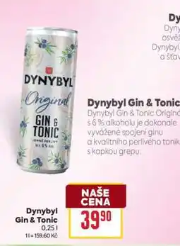 Billa Dynybyl Gin & Tonic nabídka