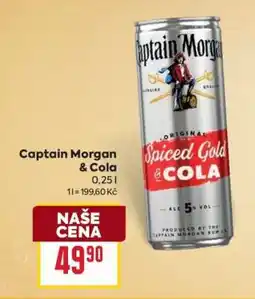 Billa Captain Morgan & Cola nabídka