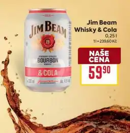 Billa Jim Beam Whisky & Cola nabídka