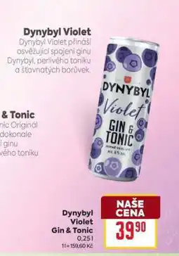 Billa Dynybyl Violet Gin & Tonic nabídka